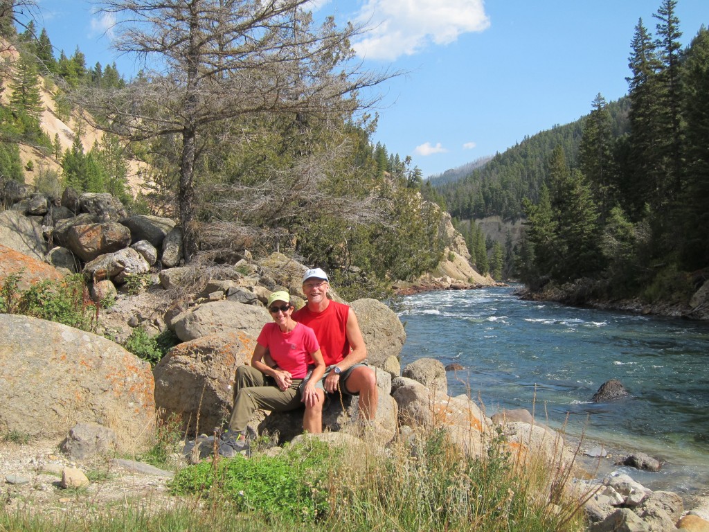 In the Canyon beside the Yellowstone river