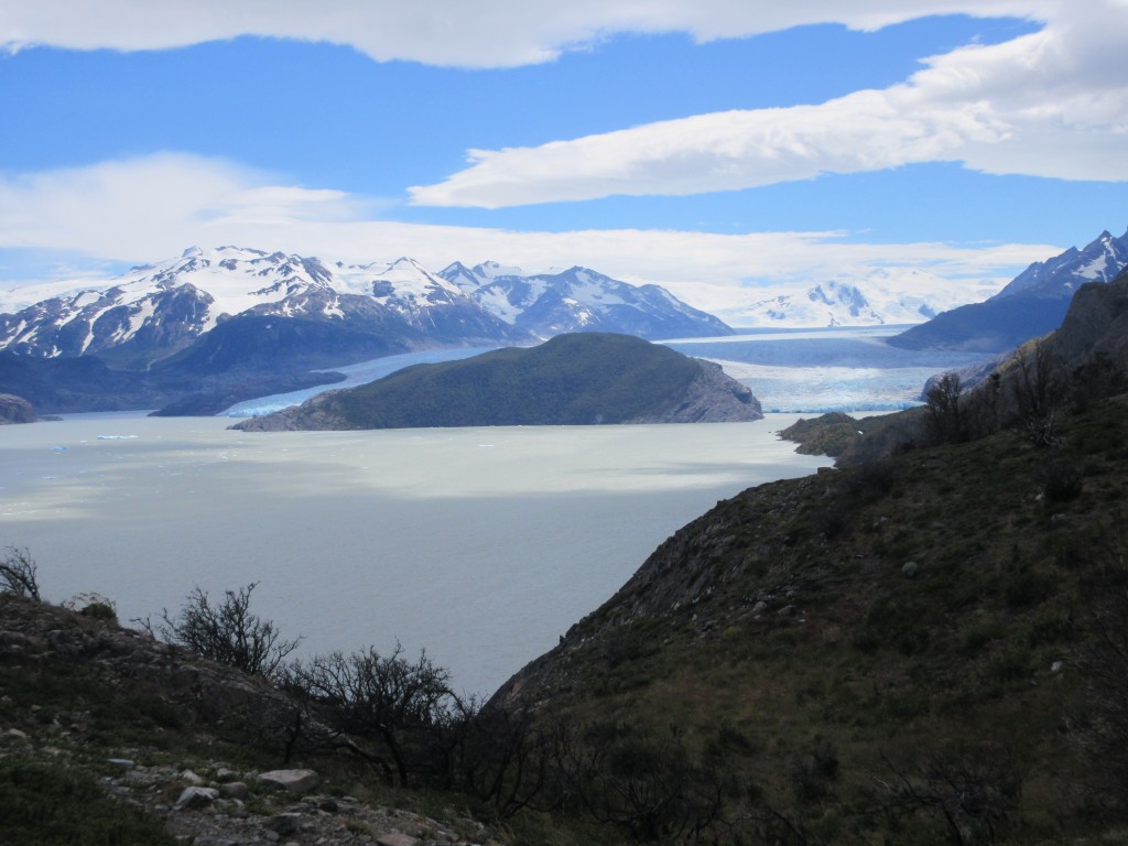 Lago Grey and the Grey Glacier snout.