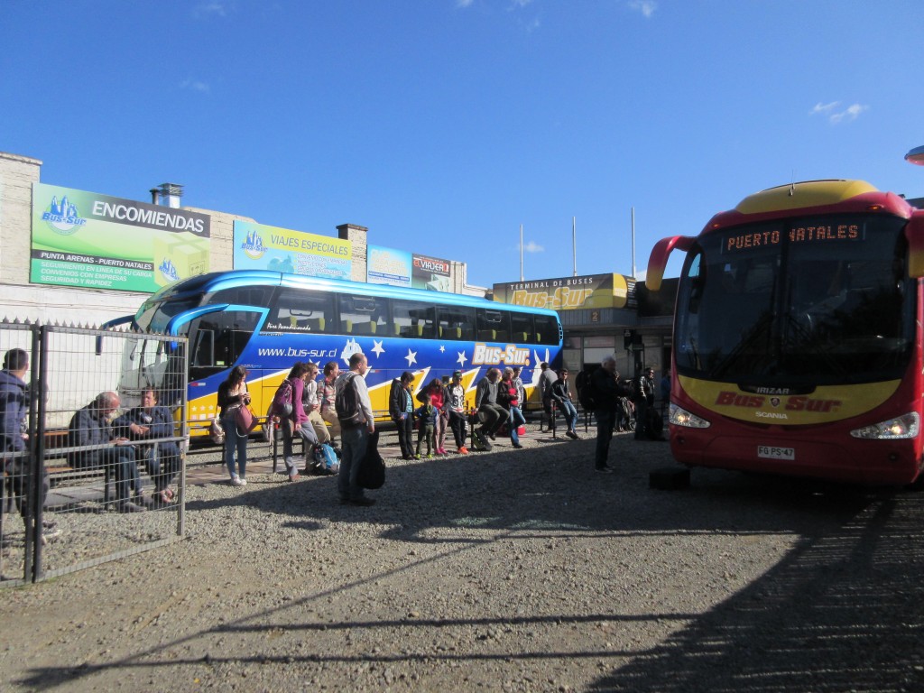 At the Punta Arenas the bus depot