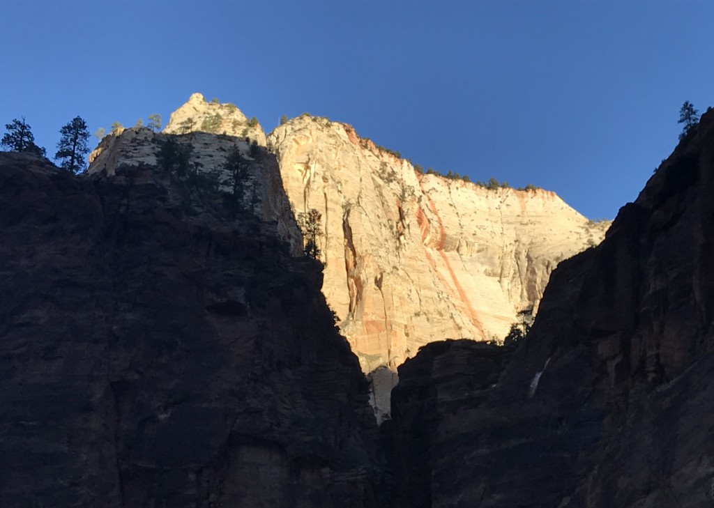 Early light (8am) over Zion Canyon